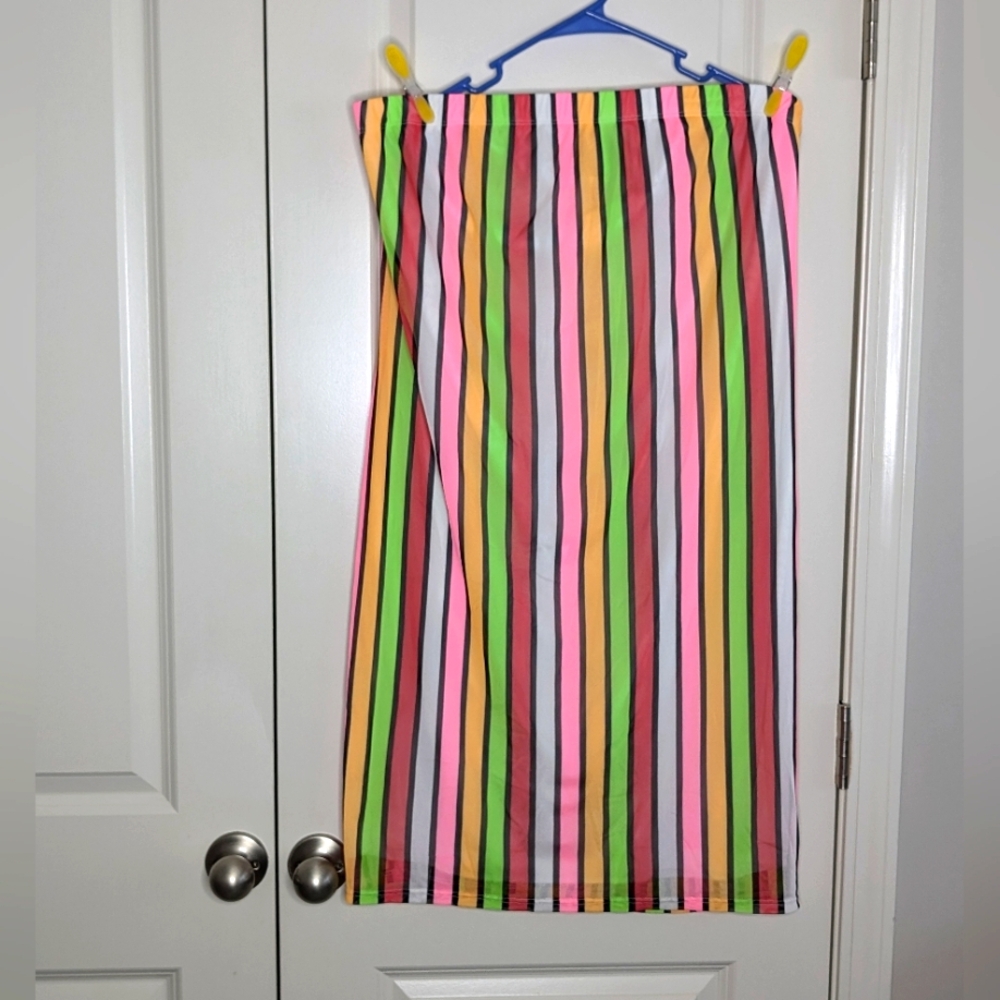 Skirt - NWT Striped Pencil Colorful Skirt